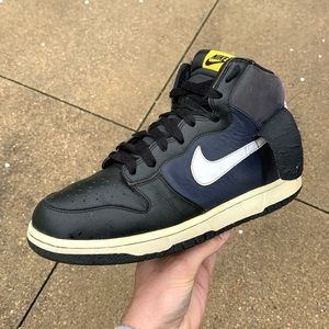 Vintage Y2K Nike Dunk High Dark Navy Casual Shoes